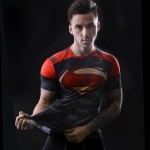   2016 marvel batman compression shirt fitness tights crossfit quick dry short sleeve t shirt Summer Men tee tops clothing