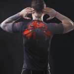   2016 marvel batman compression shirt fitness tights crossfit quick dry short sleeve t shirt Summer Men tee tops clothing