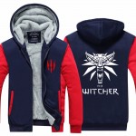  2016 Mens Hoodie winter The Witcher 3 Thicken Fleece Iron Wolf US EU Plus Size 