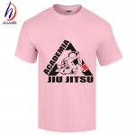  2017 Jiu Jitsu Cotton T shirt Men Summer Short Sleeve T-shirt O Neck  Cotton Tops Tee Fitness MMA Clothing,GT037