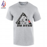  2017 Jiu Jitsu Cotton T shirt Men Summer Short Sleeve T-shirt O Neck  Cotton Tops Tee Fitness MMA Clothing,GT037