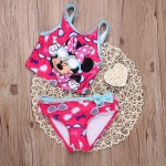  Baby Girls Swimwear Minny Mouse Bathing Kid Gilr Cartoon Swimsuit Tankinis Child Bikini