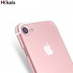  HKkais For Apple iPhone 6 7 Case Slim Crystal Clear TPU Silicone Protective coque for iPhone 7 4 5S 5 SE 6 6s plus cover cases