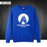  Movie DAUNTLESS Divergent Printed Mens Men Sweatshirt Fashion 2016 New Long Sleeve Cotton Men's Pullover Hoodies Plus Size
