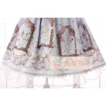  New Summer Sweet Mori Girl Lolita Dress Constellation Pegasus Agaric Lotus Leaf Printed JSK Dress with Bow