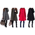  Sale Casacos Femininos Outwear Coat Abrigos Mujer Autumn And Winter Cloak Outerwear Women Wool Coat Long Maternity Clothing #C5