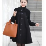  Sale Casacos Femininos Outwear Coat Abrigos Mujer Autumn And Winter Cloak Outerwear Women Wool Coat Long Maternity Clothing #C5