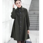  Sale Casacos Femininos Outwear Coat Abrigos Mujer Autumn And Winter Cloak Outerwear Women Wool Coat Long Maternity Clothing #C5