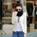  Solid Color Winter Women Down Jacket Pocketable Fashion  Duck Feather Ultra Lightweight Jacket sha029