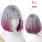  Synthetic Wigs Full Bang Straight Short Wigs for Black Women 11" Cheap Synthetic Wigs Melanie Martinez Wig Ombre perruque Brown