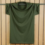  T-Shirt Man's 3D Cotton Funny Solid Short Sleeve 2017 Summer Style Men's T-Shirts Brand Clothing  Army Green Plus Size 5XL