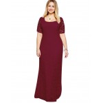  T'O 5XL 6XL 7XL 8XL 9XL Plus Size Dress Short Sleeve Lace Soft High Quality Evening Party Bodycon Long Dresses Vestidos 305