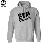  big size cotton blend men's crossfit sweatshirt fleece casual men loose hoodies 2016 H01