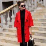  manteau femme Winter Coat Women Warm Wool Coat Long Women's Cashmere Coat  Fashion Jacket Outwear  flare sleeve manteau 66135A