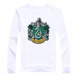  t shirt men Hufflepuff / Slytherin /   Gryffindor / Ravenclaw College badge high quality cotton T-shirt for men