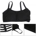 1 PC Women Sexy Padded Bra Crop Tops Bustier Vest Cut Out Shirt Black White Summer Beach Tank Tops