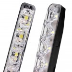 1 Pair Universal 6 LEDs Car Daytime Running Lights DRL DC 12V LED Steering Lamp Automobile Light Source Car-styling