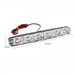 1 Pair Universal 6 LEDs Car Daytime Running Lights DRL DC 12V LED Steering Lamp Automobile Light Source Car-styling