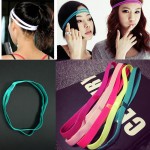 10 Candy Colors Fashion Anti-Slip Double Bands Elastic Headband Women Girl Casual Hairbands