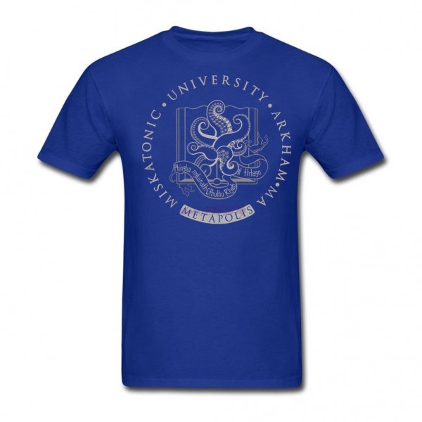 100% Cotton Clothing Capable Light Cthulhu in Miskatonic University at Metapolis Adult Shirts Classical Round Neck  T Shirts