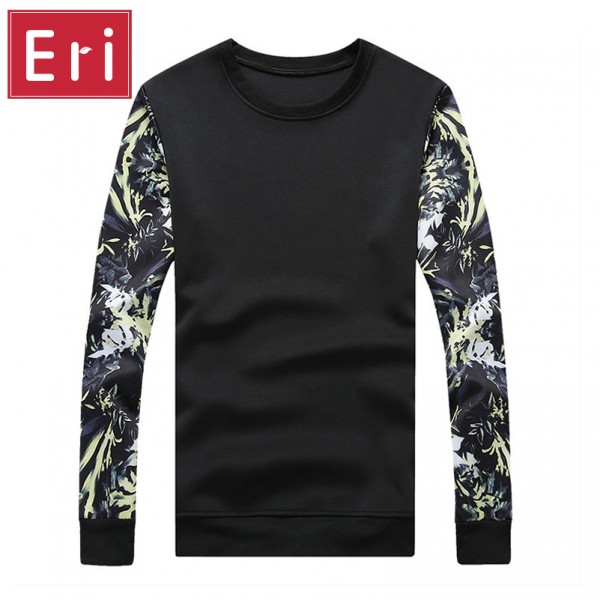 100% Cotton Printing Hoodies Men Brand Tracksuit Space Cotton Slim Fit Couples Casual Sportswear Floral Teenagers Clothes X237