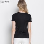 100% Pure Silk Women's T-Shirts Femme Tops Tees Shirt Women Casual Solid Candy Color Female Short Sleeve Fashion Ladies Shirts
