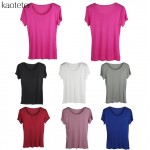 100% Pure Silk Women's T-Shirts Femme Tops Tees Shirt Women Casual Solid Candy Color Female Short Sleeve Fashion Ladies Shirts