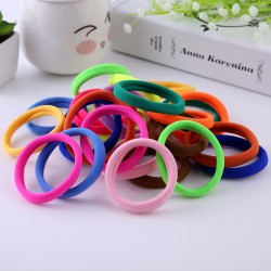 100pcs/lot Girl Candy Color Rubber band Fashion high elastic hair rope ties headband gum girl Hair accessory