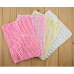 10pcs/lot 20cm X 23cm Girl 9 Inch Crochet Tutu Tube Tops Chest Wrap Wide Crochet headbands Free Shipping H018