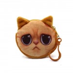 11 Style Mini 3D Cat Plush Coin Purse Animals Prints Zipper Wallets Harajuku Children Bag Women Billeteras Cute Monedero Gato