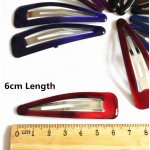 12 Pcs/Pack Colored Big 6cm (2.5'' Inch) Hair Clips Girl's Hairpin Women Hair Accessories