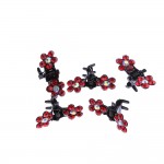 12 Pcs/Set Fashion Women Hairpins Crystal Flower Mini Barrettes Hair Claw Clamp Hair Clip Girls hair accessories 2017 Hot Sale