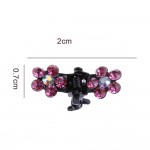 12 Pcs/Set Fashion Women Hairpins Crystal Flower Mini Barrettes Hair Claw Clamp Hair Clip Girls hair accessories 2017 Hot Sale
