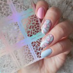 12 Tips/Sheet Irregular Triangle Pattern Nail Vinyls Nail Art Manicure Stencil Stickers JV206 # 23528