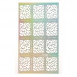 12 Tips/Sheet Irregular Triangle Pattern Nail Vinyls Nail Art Manicure Stencil Stickers JV206 # 23528