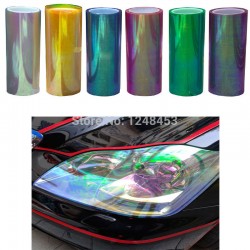 120cm*30cm Shiny Chameleon Auto Car Styling headlights Taillights  film lights  Change Color Car film Stickers Car Accessories