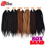 12'' 18" 22" Crochet Braids Box Braids Hair Extensions 12 Roots 3S Crochet Box Braiding Twist Hair Jumbo Crochet Hair for Women 