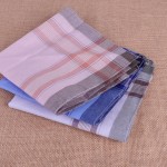 12Pcs/lot 37*37cm Soft Cotton Handkerchief Classic Check Plaid Pattern Comfort Vintage Square Handy Pocket Women Men For Gifts