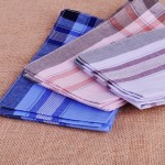 12Pcs/lot 37*37cm Soft Cotton Handkerchief Classic Check Plaid Pattern Comfort Vintage Square Handy Pocket Women Men For Gifts