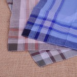12Pcs/lot 37*37cm Soft Cotton Handkerchief Classic Check Plaid Pattern Comfort Vintage Square Handy Pocket Women Men For Gifts