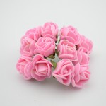 12pcs/lot Simulation Mini Rose Artificial flower foam flower diy flower ball garland headdress Wedding decoration Bridal Flowers