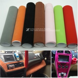 135*30CM 8 Colors Velvet Fabric Velvet Film Suede Film Car Sticker With Bubble Car Interior Sticker Car Body Decoration Sticker