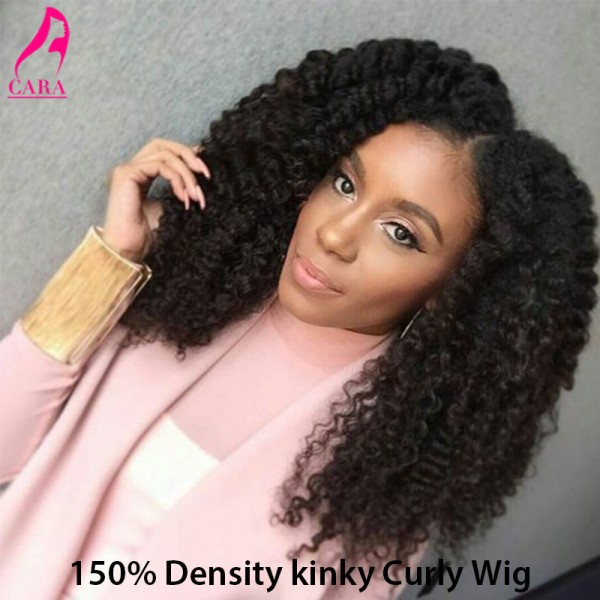 150% Density Glueless Full Lace Human Hair Wigs For Black Women 7A Kinky Curly Lace Front Human Hair Wigs Kinky Curly Lace Wig