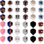 150 pcs/lot Dart Flights in 50 Kinds of Patterns RARE Darts Fin Feather Accessories Super Value Flights Pack Free shipping