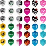 150 pcs/lot Dart Flights in 50 Kinds of Patterns RARE Darts Fin Feather Accessories Super Value Flights Pack Free shipping
