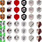 150 pcs/lot Dart Flights in 50 Kinds of Patterns RARE Darts Fin Feather Accessories Super Value Flights Pack Free shipping