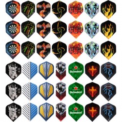 150 pcs/lot Dart Flights in 50 Kinds of Patterns RARE Darts Fin Feather Accessories Super Value Flights Pack Free shipping