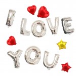 16 inch Silver A--Z Optional Letter Balloon Aluminum Foil Helium Balloons Birthday Wedding Party Decoration Celebration Supplies