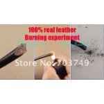 (16"-38") 20pcs 3mm black Real leather necklace stainless steel accessories jewelry DIY ZPP028