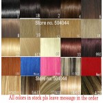 16"18"20"22"24"26"28"30"32" 100g/pcs wholesale silky soft indian remy Human  Hair weft/weaving all colors stock